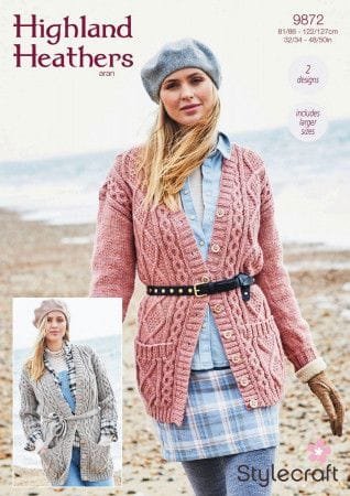 Stylecraft Cardigans Knitting Pattern Leaflet 9872