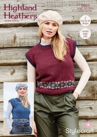 Stylecraft Tank Top Knitting Pattern Leaflet 9865