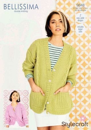 Stylecraft Cardigans Knitting Pattern Leaflet 9848