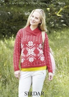 Sirdar Cardigan Knitting Pattern Leaflet 9754