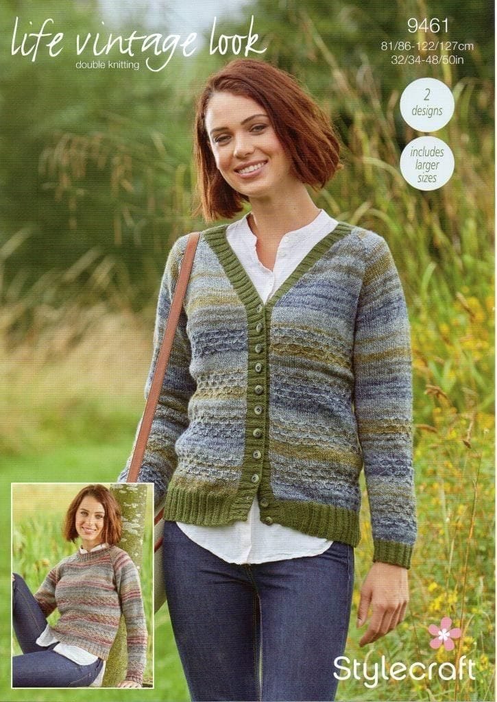 Stylecraft Cardigans Knitting Pattern Leaflet 9461
