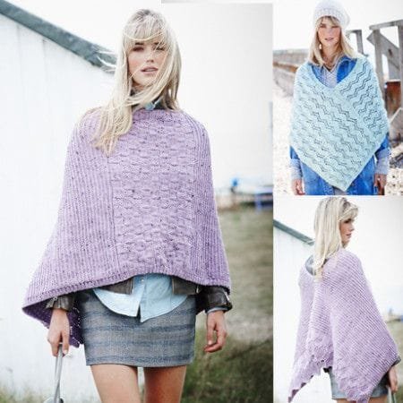 Stylecraft Ponchos Knitting Pattern Leaflet 9452
