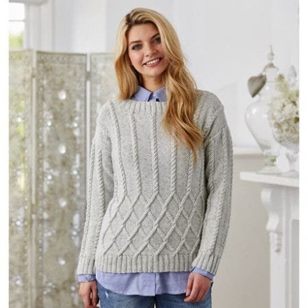 Stylecraft Sweater and Shawl Knitting Pattern Leaflet 9423