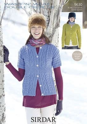 Sirdar Cardigans Knitting Pattern Leaflet 9630