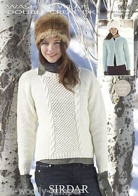 Sirdar Cardigan & Sweater Knitting Pattern Leaflet 9626
