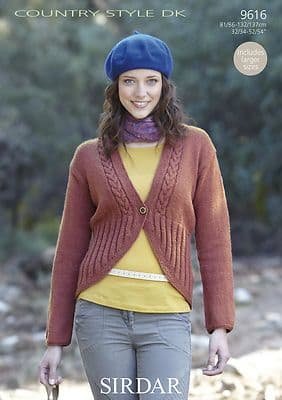 Sirdar Cardigans Knitting Pattern Leaflet 9616