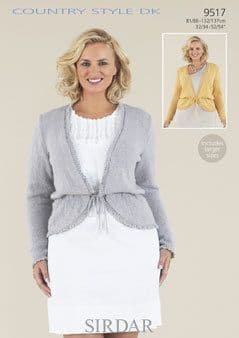 Sirdar Cardigans Knitting Pattern Leaflet 9517