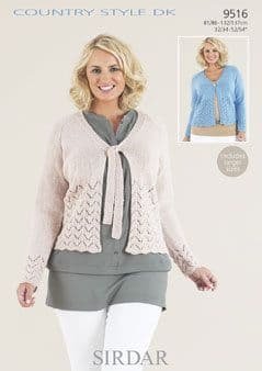 Sirdar Cardigans Knitting Pattern Leaflet 9516