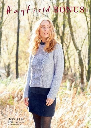 Hayfield Sweater Knitting Pattern Leaflet 8285