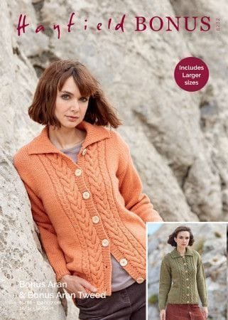 Hayfield Cardigan Knitting Pattern Leaflet 8232