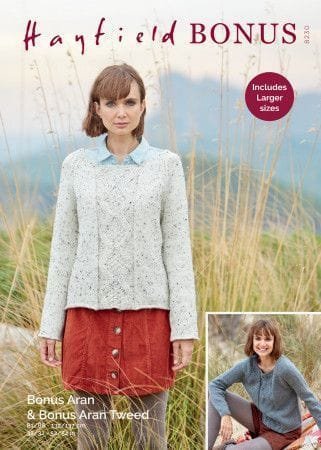 Hayfield Sweater Knitting Pattern Leaflet 8230