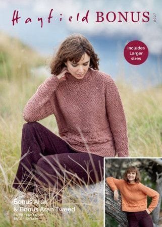 Hayfield Sweater Knitting Pattern Leaflet 8227