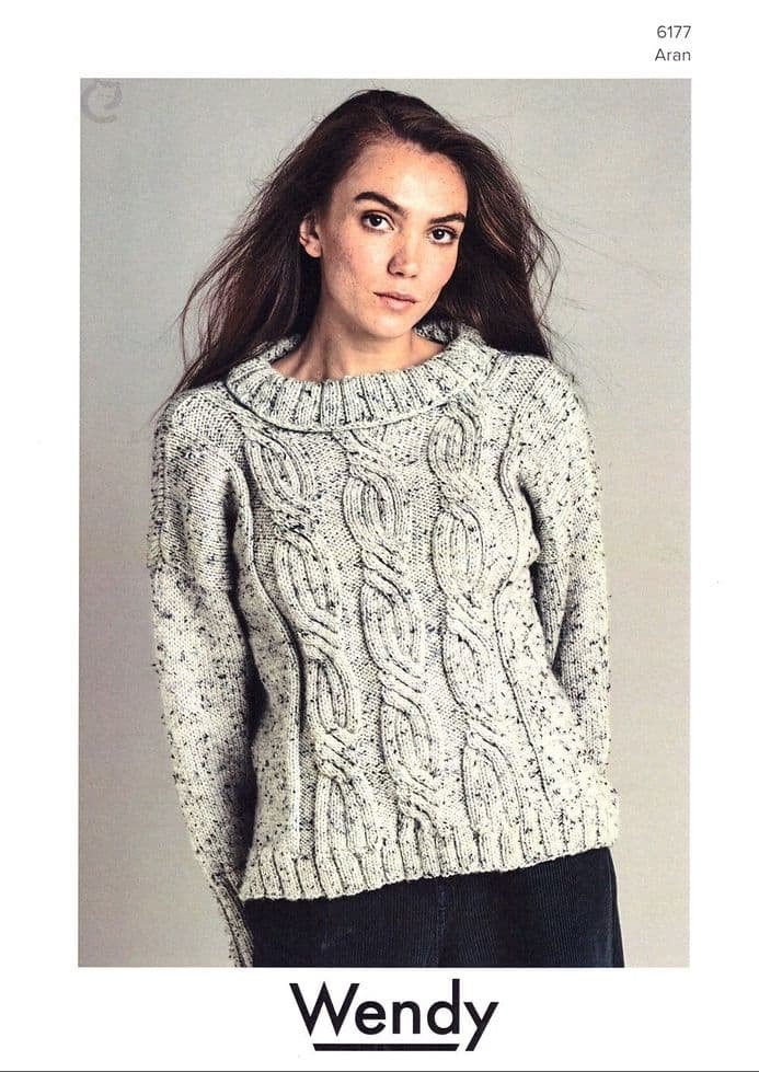 Wendy Sweater Knitting Pattern Leaflet 6177