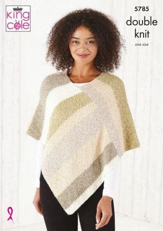 King Cole Ponchos Knitting Pattern Leaflet 5785