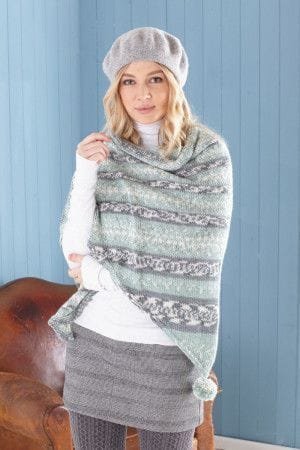 King Cole Poncho, Snood and Shawl Knitting Pattern Leaflet 5652