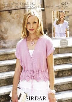 Sirdar Cardigan Knitting Pattern Leaflet 9277