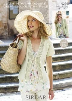 Sirdar Cardigan Knitting Pattern Leaflet 9276