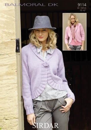 Sirdar Cardigan Knitting Pattern Leaflet 9114