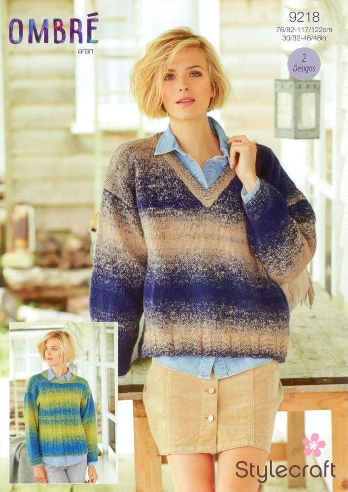 Stylecraft Jumpers Knitting Pattern Leaflet 9218