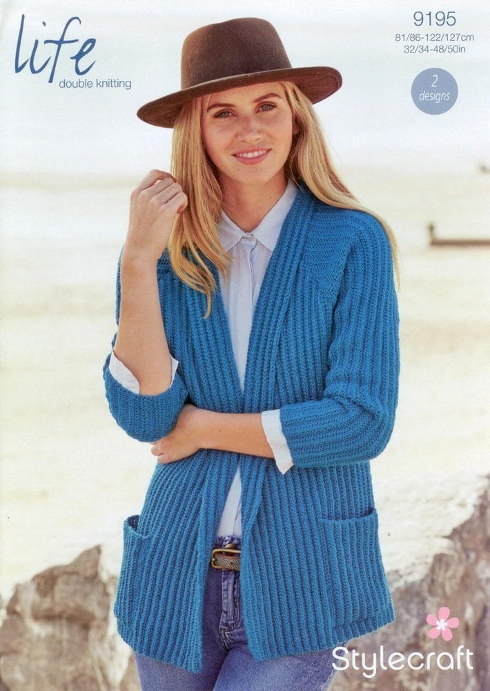 Stylecraft Cardigans Knitting Pattern Leaflet 9195