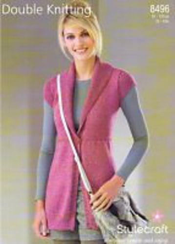 Stylecraft Waistcoat Knitting Pattern Leaflet 8496
