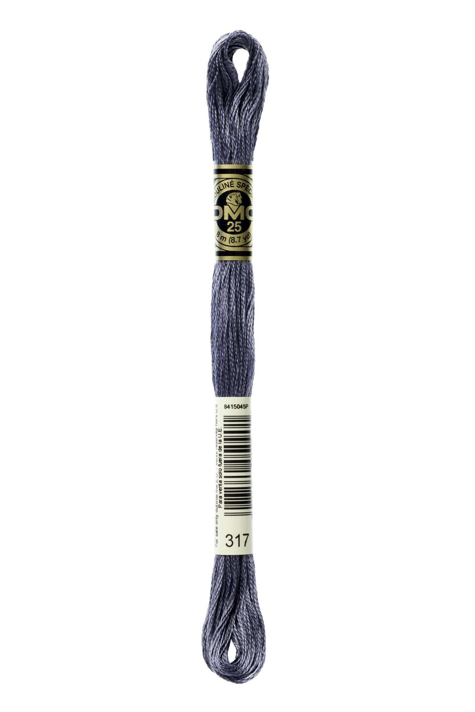 DMC Mouliné Special Cotton Thread 317 Pewter Gray