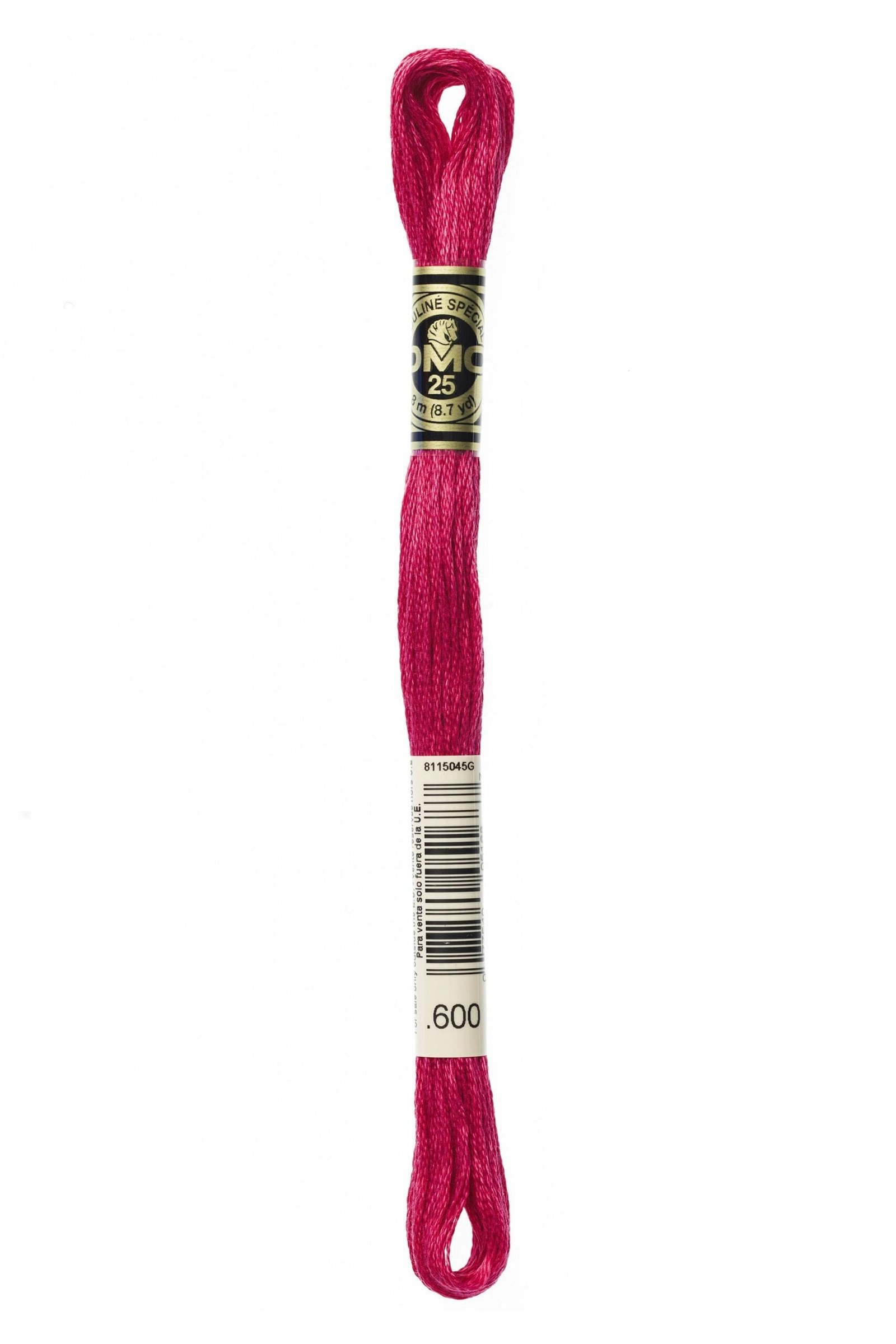 DMC Mouliné Special Cotton Thread 600 Very Dark Cranberry 4 DMC Mouliné Special Cotton Thread 600 Very Dark Cranberry