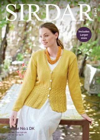 Sirdar Cardigan Knitting Pattern Leaflet 8247