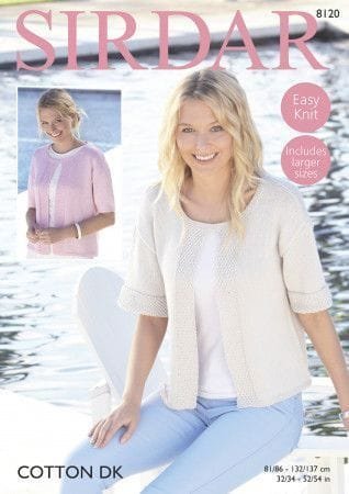 Sirdar Top Knitting Pattern Leaflet 8120