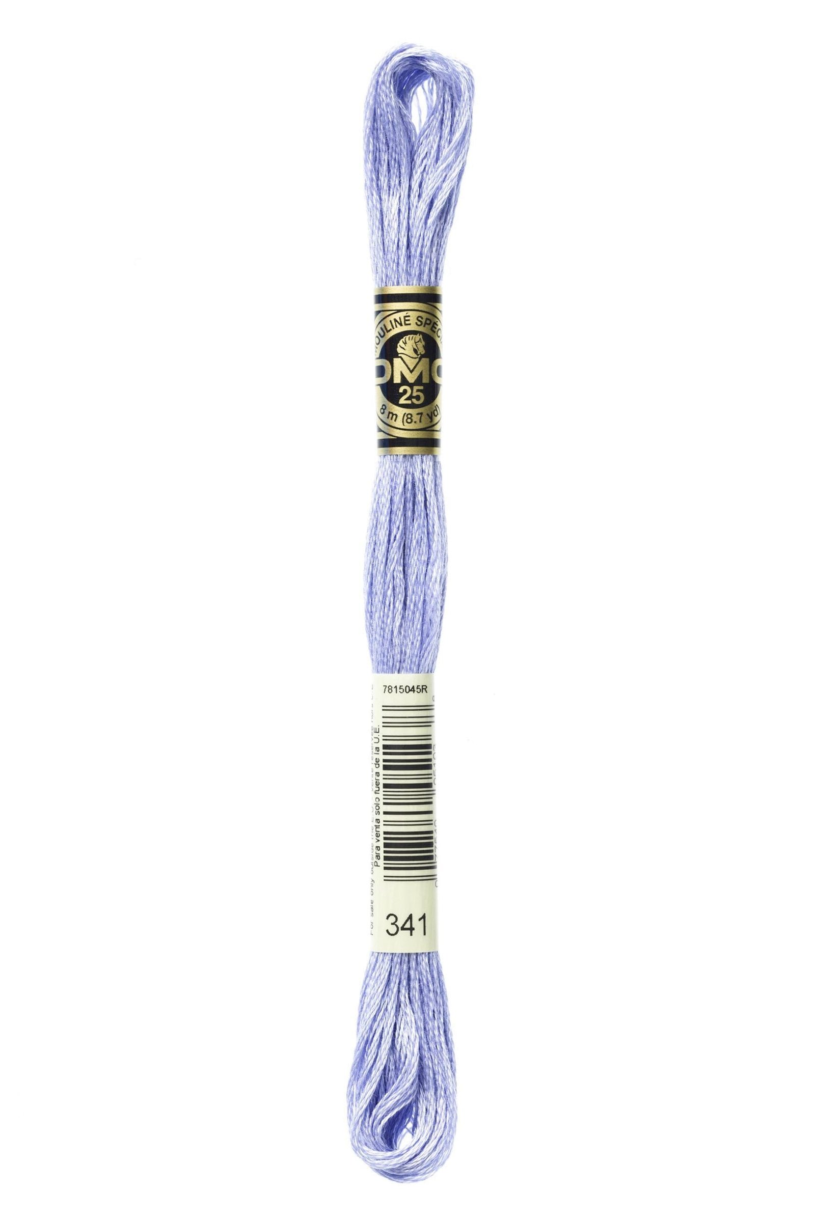 DMC Mouliné Special Cotton Thread 341 Light Blue Violet 6 DMC Mouliné Special Cotton Thread 341 Light Blue Violet