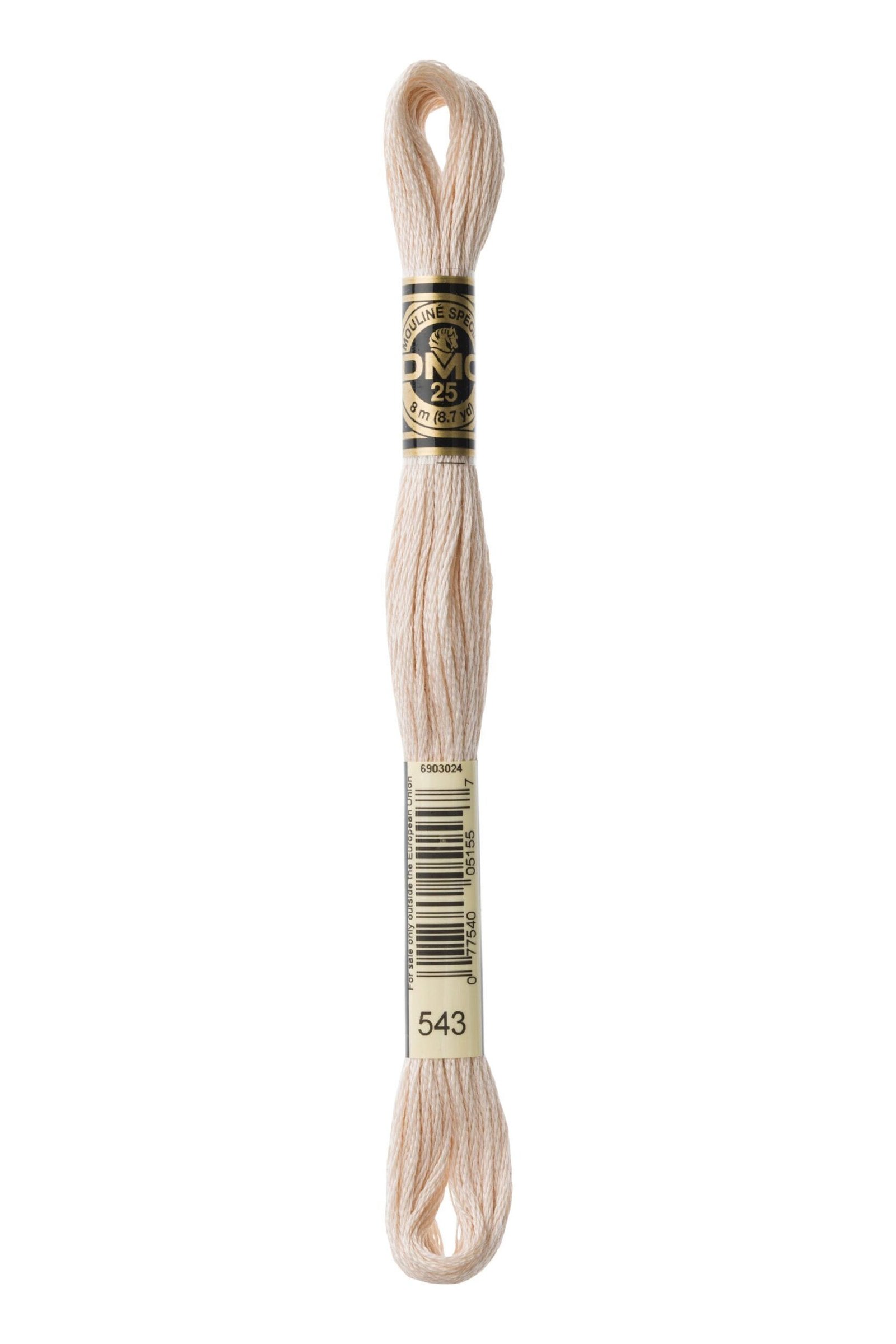 DMC Mouliné Special Cotton Thread 543 Ultra Very Light Beige 6 DMC Mouliné Special Cotton Thread 543 Ultra Very Light Beige