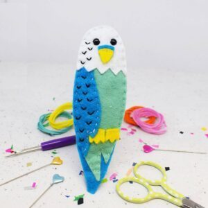 Billy Budgie mini felt craft kit