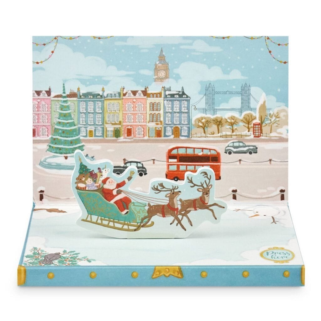 Christmas In London Music Box Card