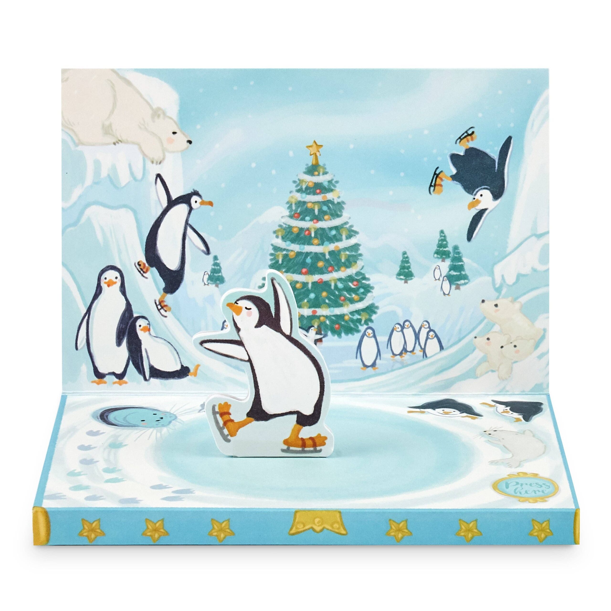 Penguin Adventure Music Box Card