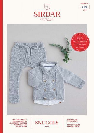 Sirdar Snuggly Jacket and Legginettes Knitting Pattern Leaflet 5472