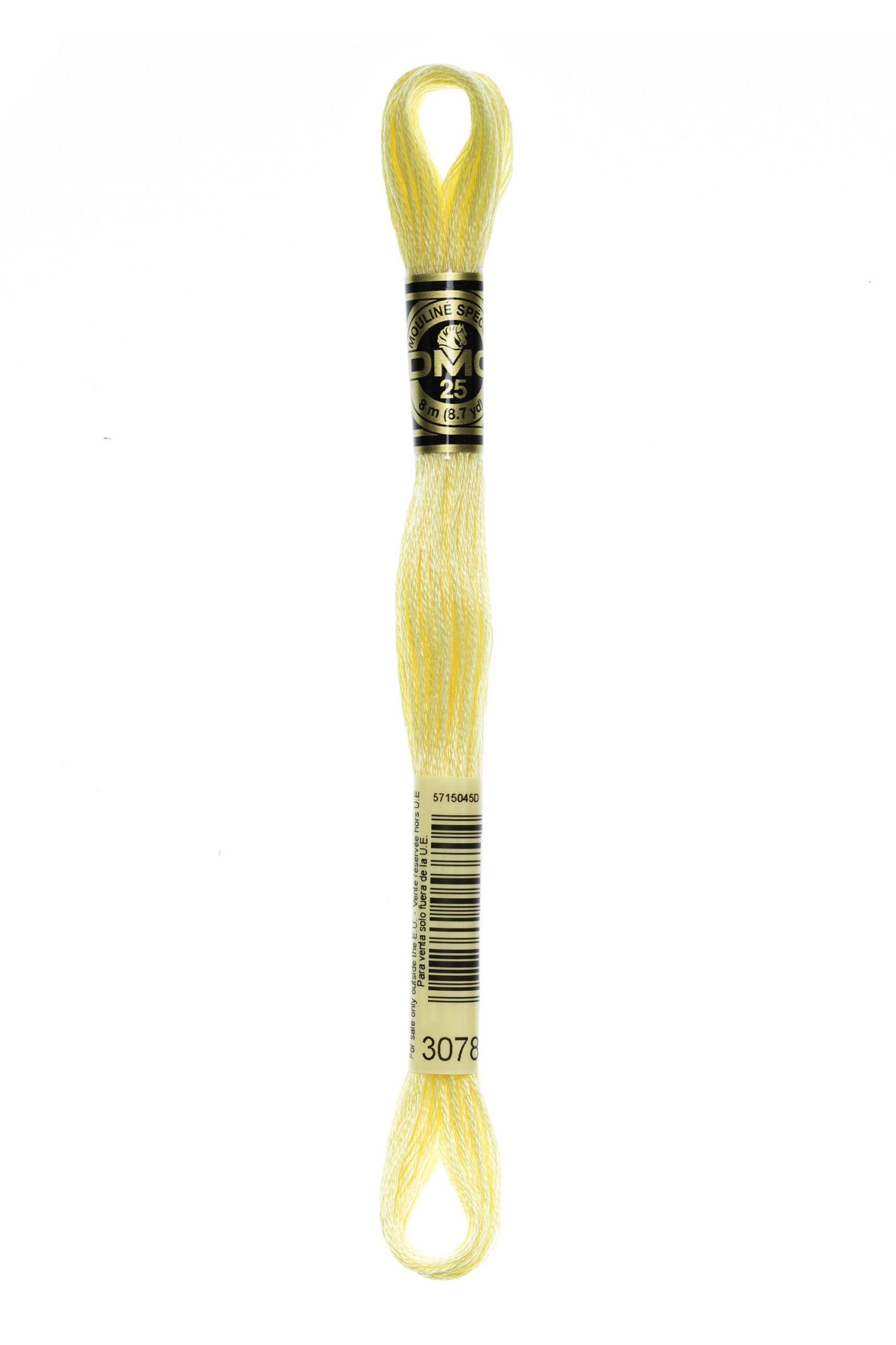 DMC Mouliné Special Cotton Thread 3078 Very Light Golden Yellow