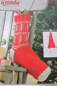 Wendy Stocking & Gnome Knitting Pattern Leaflet 5753