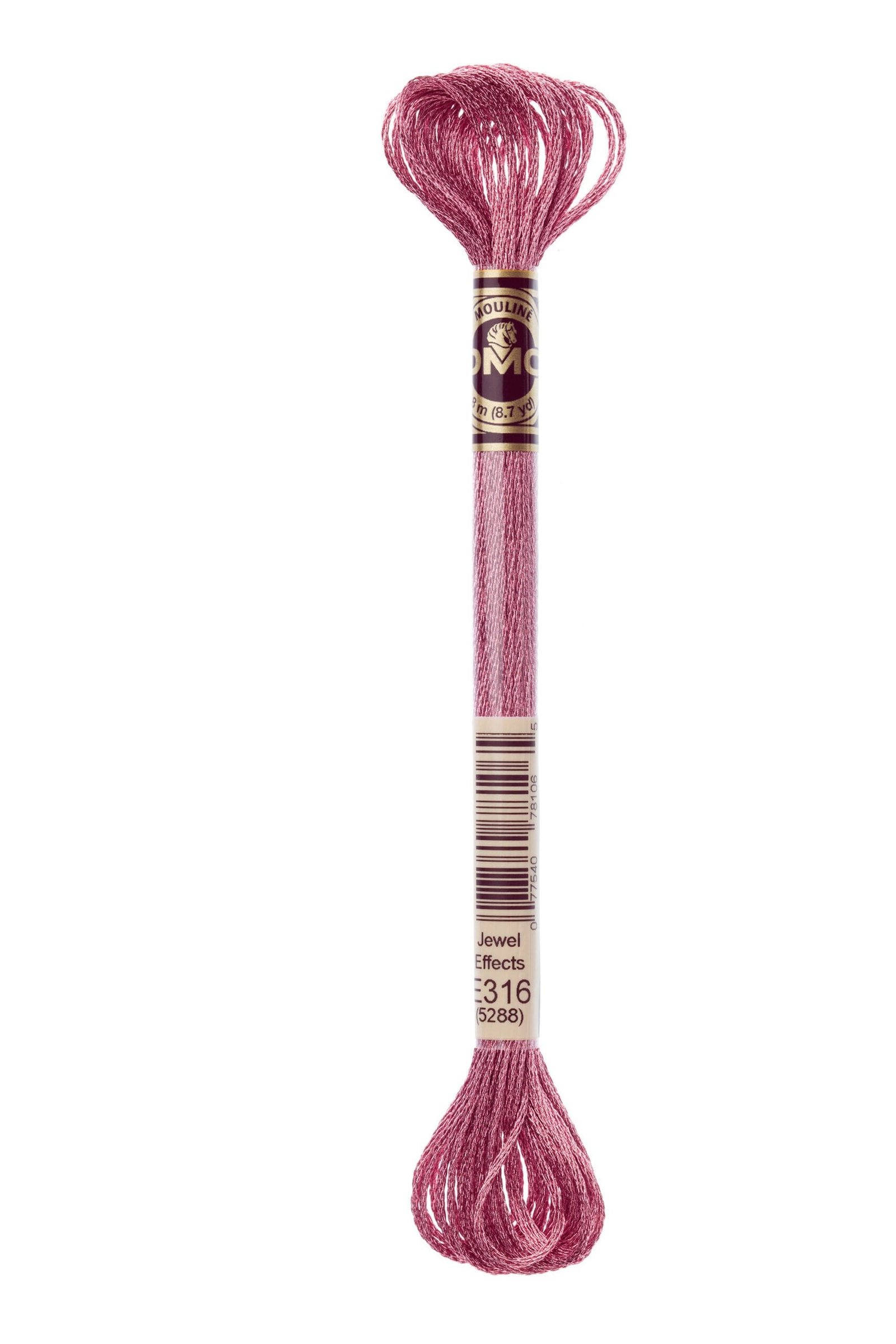 DMC Mouliné Light Effects E316 Pink Amethyst
