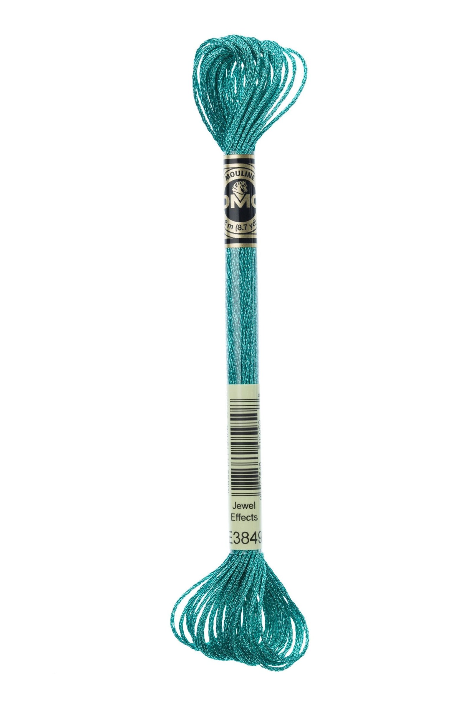 DMC Mouliné Light Effects E3849 Aquamarine Blue