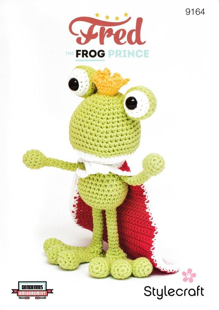 Stylecraft Fred the Frog Prince Crochet Pattern Leaflet 9164