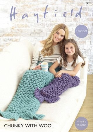 Hayfield Mermaid Tail Crochet Pattern Leaflet 7907