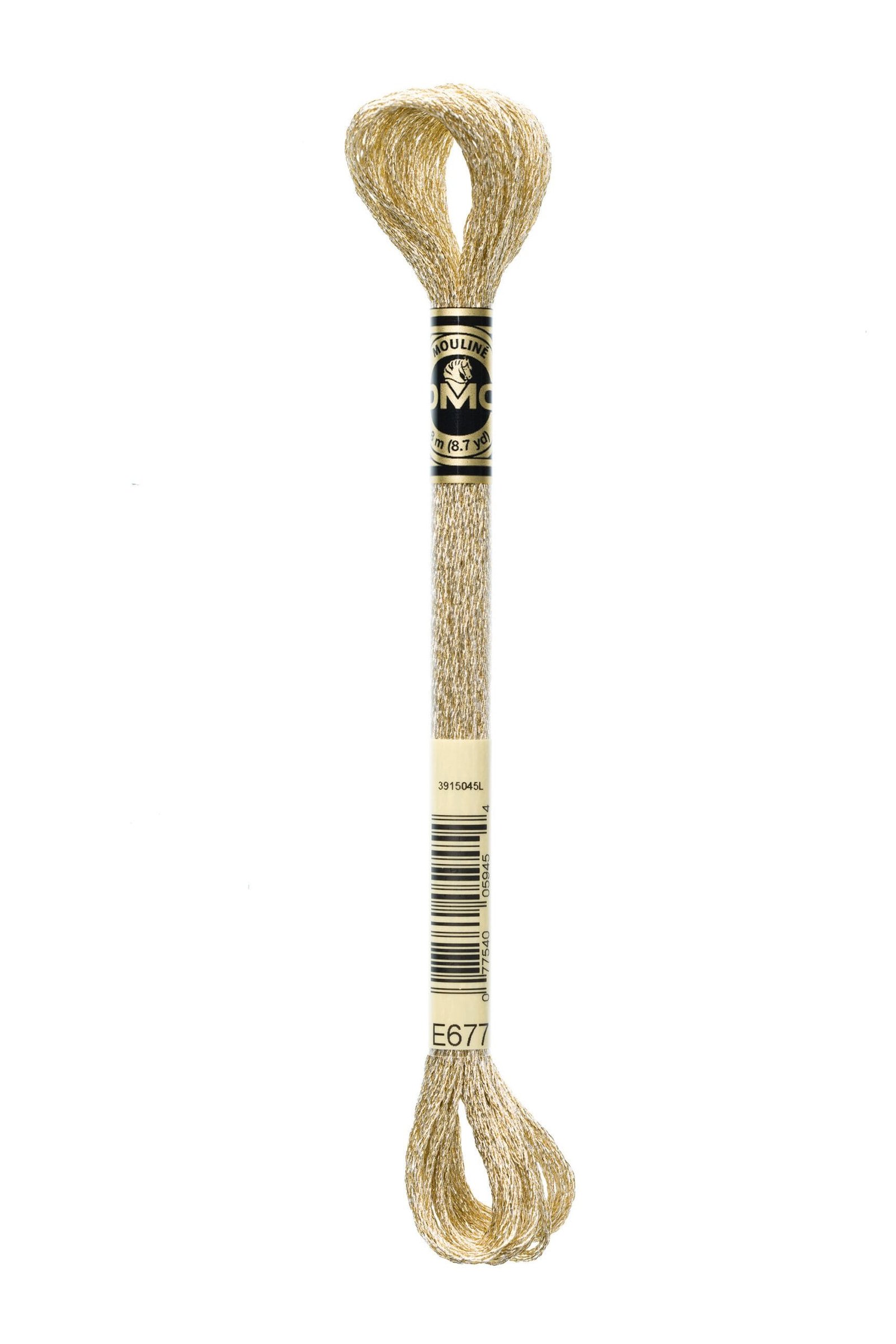 DMC Mouliné Light Effects E677 White Gold
