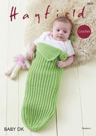 Hayfield Baby Girl Pod Crochet Pattern Leaflet 4834