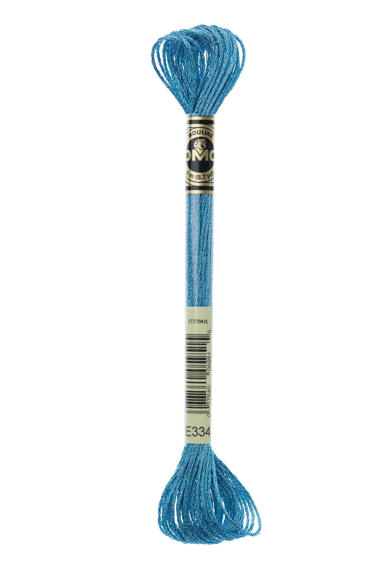 DMC Mouliné Light Effects E334 Blue Topaz