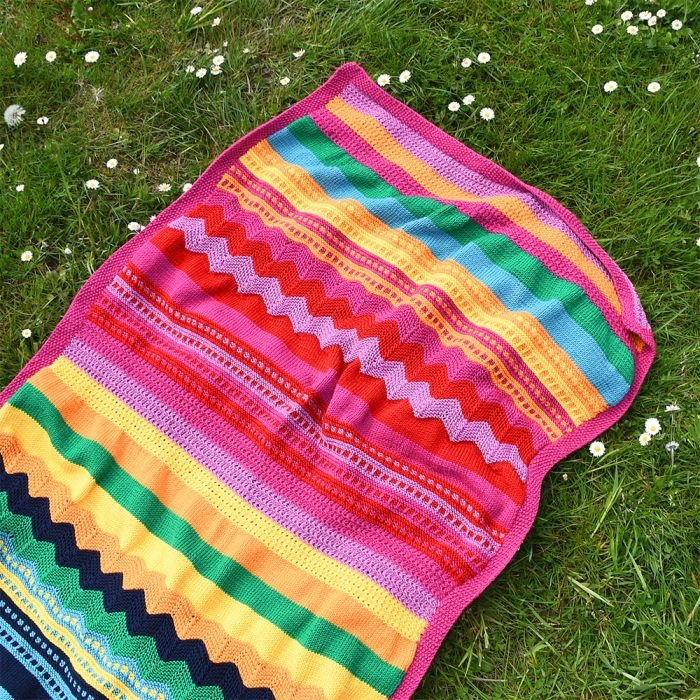 LGBT Pride Month Temperature Blanket