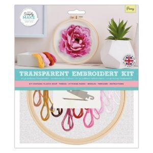 Simply Make – Embroidery Kit – Peony