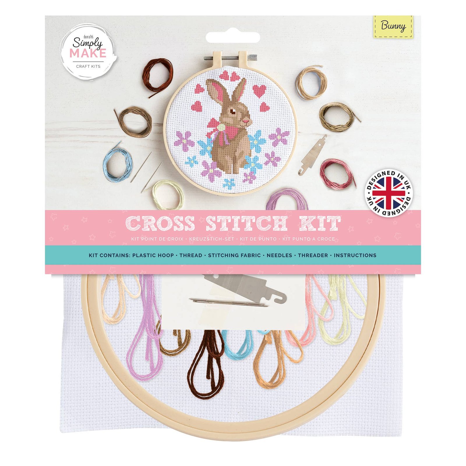 Simply Make – Cross Stitch Craft Kit Bunny Design