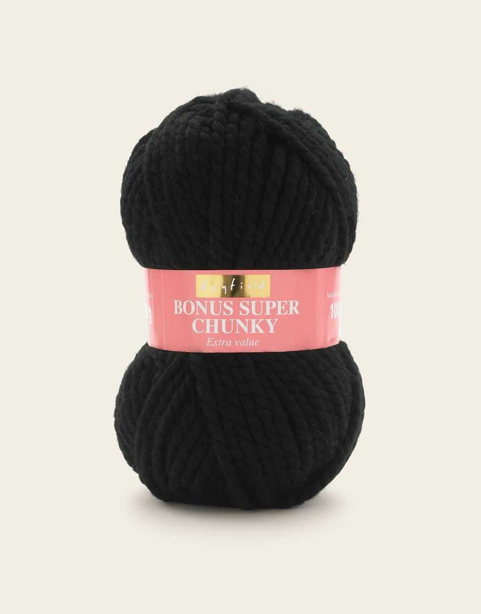 Hayfield Bonus Super Chunky 100g – Black