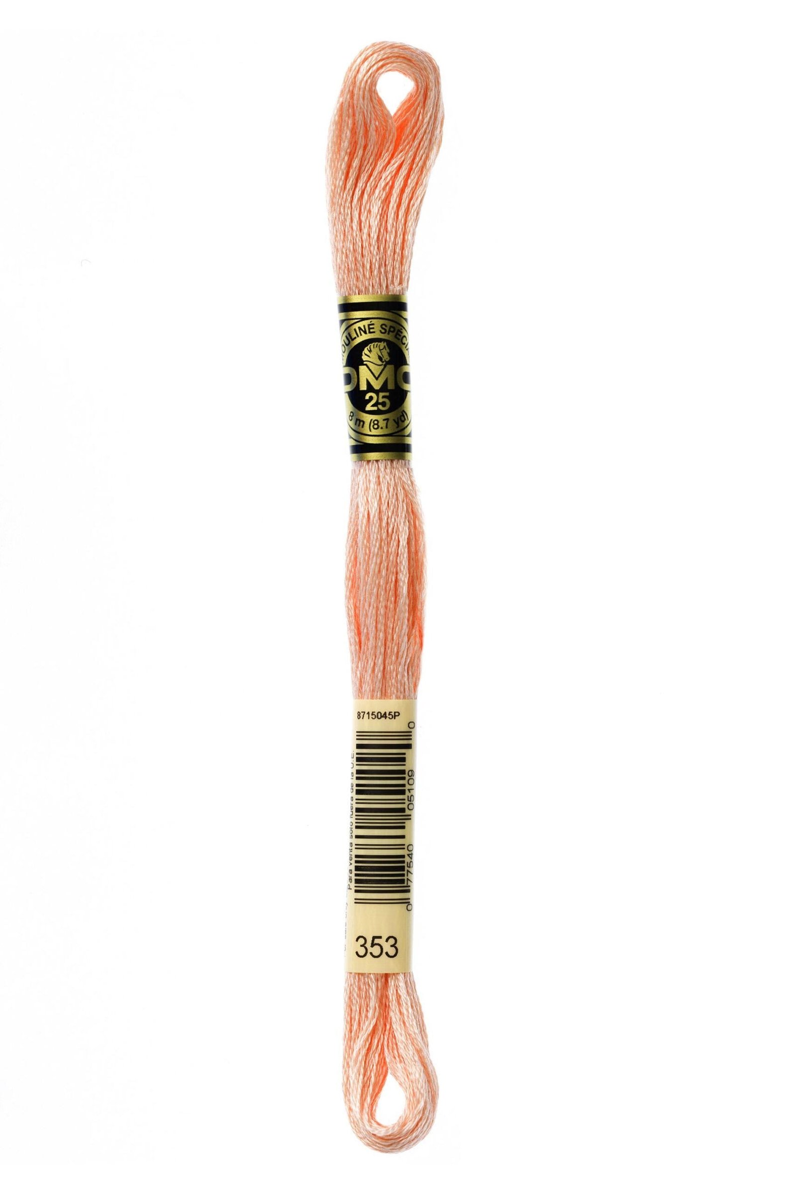 DMC Mouliné Special Cotton Thread 353 Peach 6 DMC Mouliné Special Cotton Thread 353 Peach