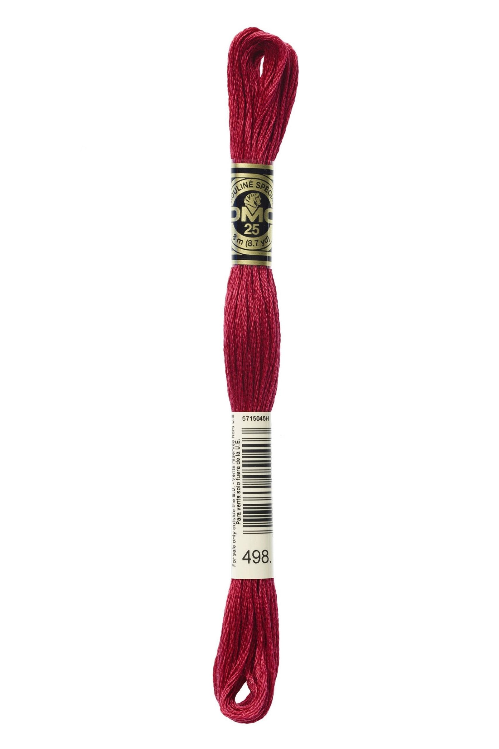 DMC Mouliné Special Cotton Thread 498 Dark Red